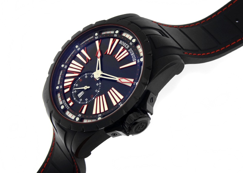 ロジェデュブイ - エクスカリバー エッセンシャル | ROGER DUBUIS | DBEX0567 | TI(DLC) 黒文字盤 自動巻き ラバー| 委託品 | 中古 |