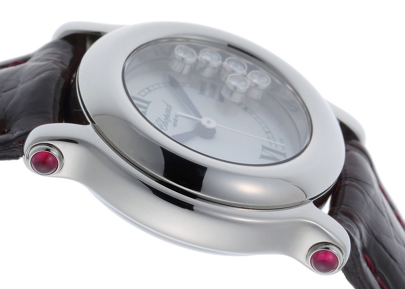 ショパール - ハッピースポーツ | CHOPARD | 27/8245-21 | SS 白文字盤 クォーツ レザー | 中古 |