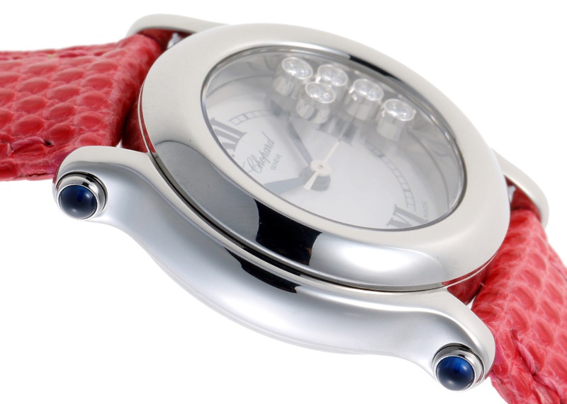 ショパール - ハッピースポーツ 5pave | CHOPARD | 27/8245/23 | SS 白文字盤 クオーツ レザー | 中古 |