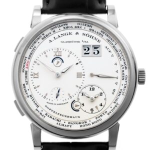 A.ランゲ＆ゾーネ - ランゲ１タイムゾーン | A.LANGE&SOHNE | 116.039(LS1163AM) | WG シルバー文字盤 手巻き レザー | 中古 |