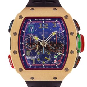 リシャールミル - オートマティック スプリットセコンド クロノグラフ | RICHARD MILLE | RM65-01 | RG/カーボンTPT スケルトン文字盤 自動巻き ラバー