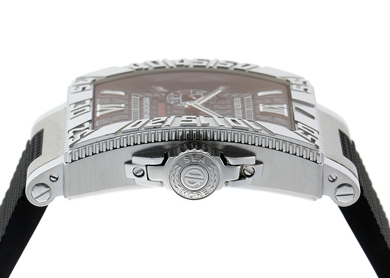 ロジェデュブイ - シーモア | ROGER DUBUIS | MS34 21 9 K9.53RC | SS 黒文字盤 自動巻き ラバー | 中古