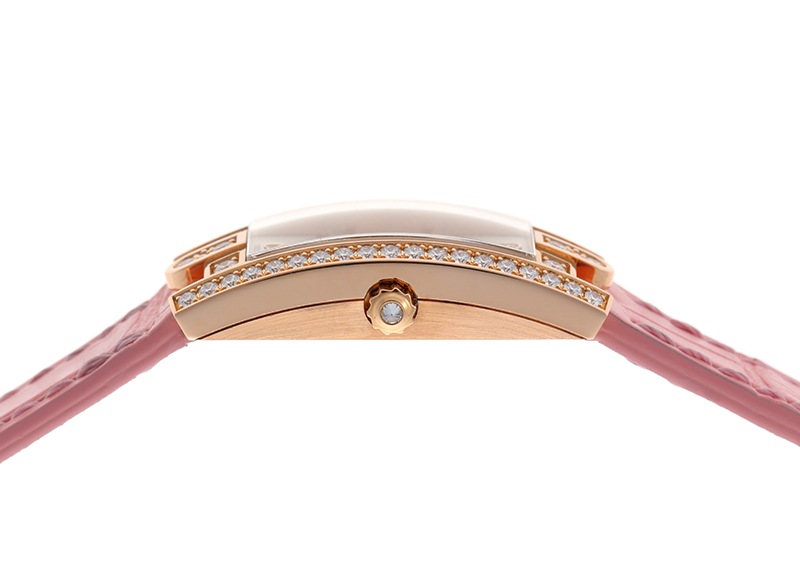 ハリーウィンストン - アヴェニューC ミニ アールデコ | HARRY WINSTON | AVCQHM16RR037 | RG シルバー文字盤 クォーツ レザー | 中古 |