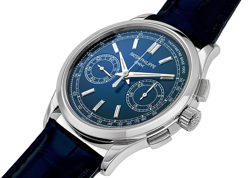 パテックフィリップ - コンプリケーション クロノグラフ | PATEK PHILIPPE | 5170P-001 | PT ブルー/ダイヤ文字盤 手巻き レザー | 委託品 | 中古