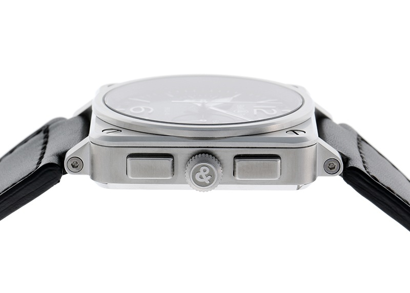 ベル&ロス - BR03 クロノグラフ | BELL & ROSS | BR0394-BL-SI/SCA | SS 黒文字盤 自動巻き レザー | 未使用品