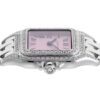 カルティエ - パンテール SM ベゼルダイヤ ピンクガラス | CARTIER | WF3259F3 | WG シルバー文字盤 クォーツ ブレスレット | 中古