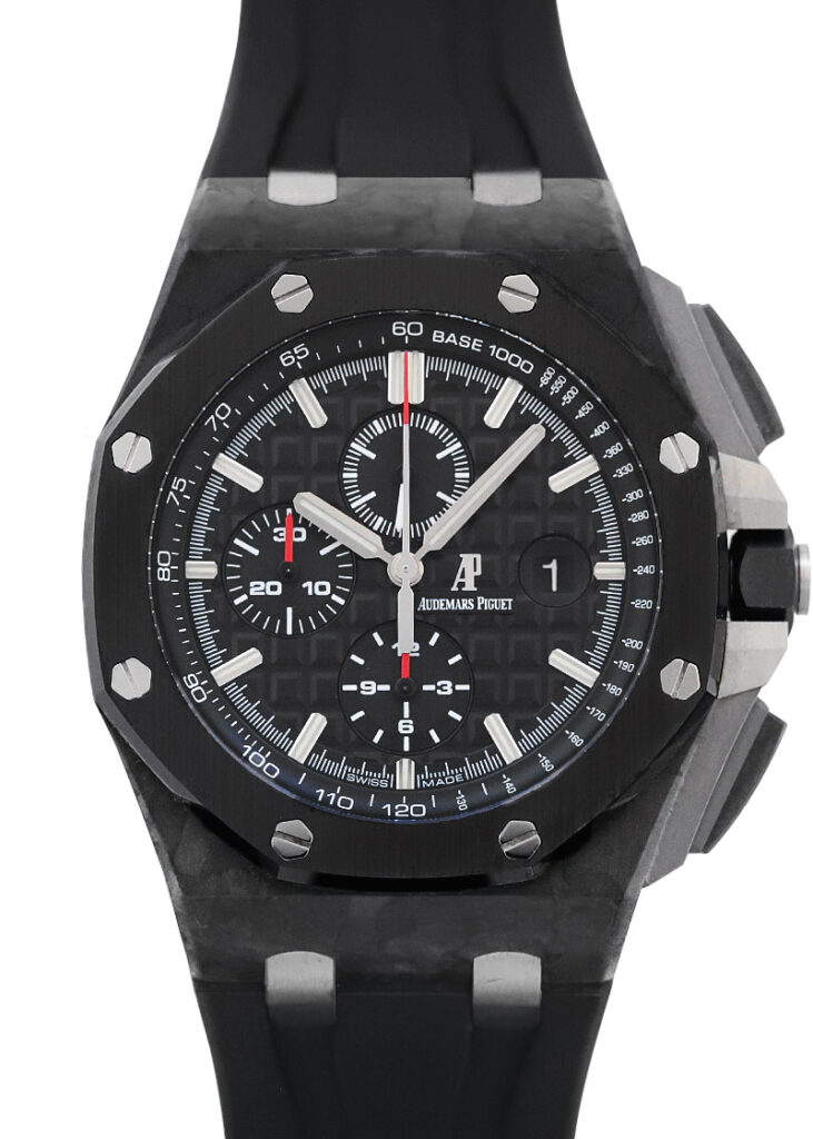 オーデマピゲ - ロイヤルオーク オフショア クロノグラフ | AUDEMARS PIGUET | 26400AU.OO.A002CA.01 | カーボン 黒文字盤 自動巻き ラバー | 委託品 | 中古