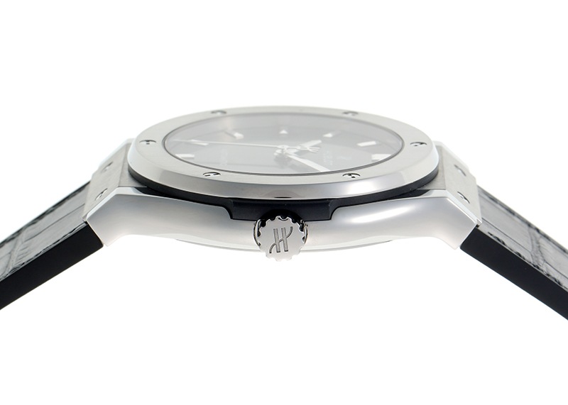 ウブロ - クラシックフュージョン | HUBLOT | 511.NX.7071.LR | TI グレー文字盤 自動巻き ラバーアリゲーター | 中古