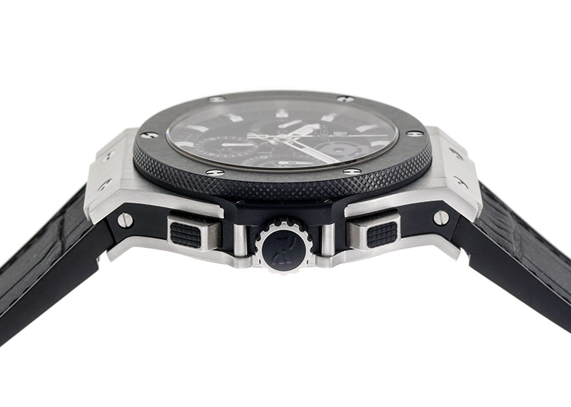 ウブロ - ビッグバン アエロバン スチールセラミック | HUBLOT | 311.SM.1170.GR | SS スケルトン文字盤 自動巻き ラバーアリゲーター | 中古