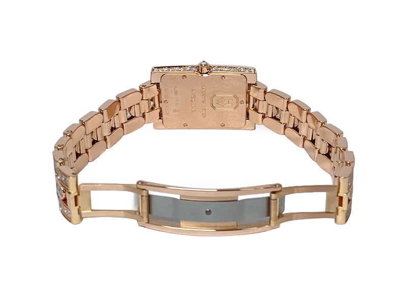 ハリーウィンストン - アヴェニュー エリプティック | HARRY WINSTON | AVEQHM21RR117 | RG シェル/ダイヤ文字盤 クォーツ ブレスレット | 委託品 | 中古