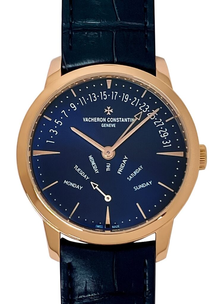 ヴァシュロンコンスタンタン - パトリモニー レトログラード デイデイト | VACHERON CONSTANTIN | 4000U/000R-B516 | PG ブルー文字盤 自動巻き レザー | 委託品 | 中古
