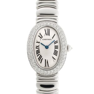 カルティエ - ベニュワール SM ベゼルダイヤモンド | CARTIER | WB5097L2 | WG シルバー文字盤 クォーツ ブレスレット | 中古