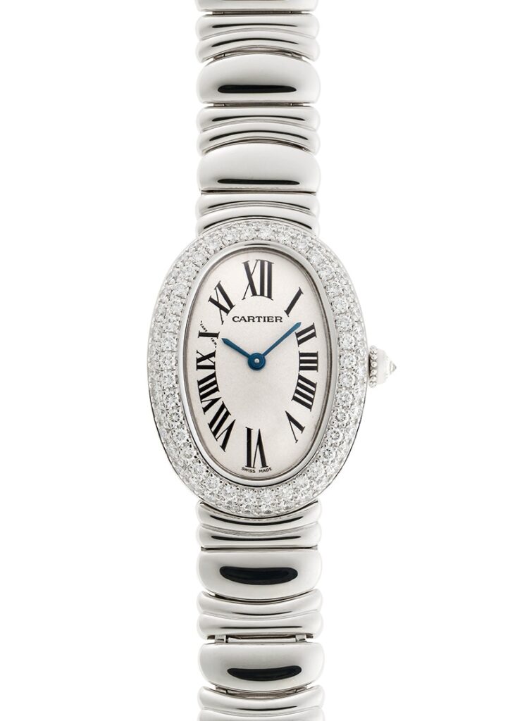 カルティエ - ベニュワール SM ベゼルダイヤモンド | CARTIER | WB5097L2 | WG シルバー文字盤 クォーツ ブレスレット | 中古