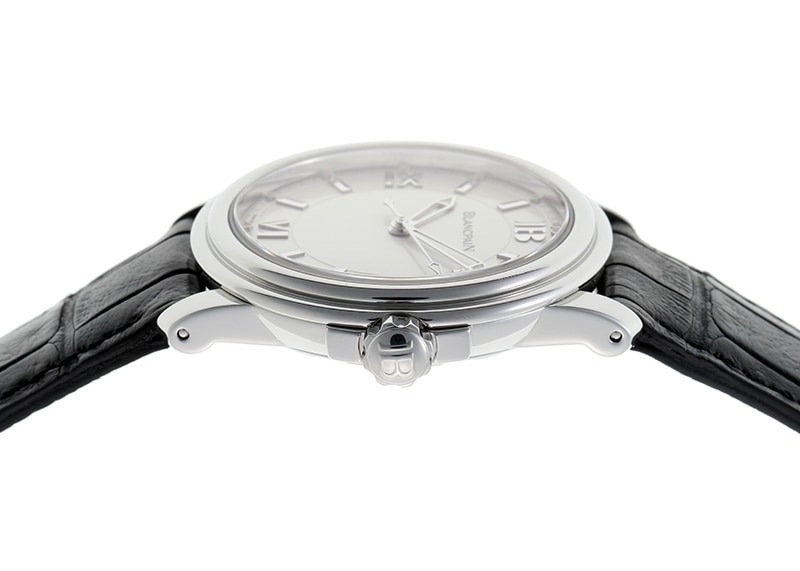 ブランパン - レマン ウルトラスリム ミディアム | BLANCPAIN | 2101 | SS シルバー文字盤 自動巻き レザー | 中古