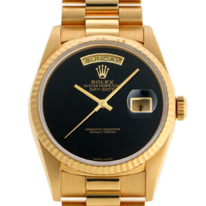 ロレックス - オイスター パーペチュアル デイデイト | ROLEX | 18238 | YG オニキス文字盤 自動巻き ブレスレット | 委託品 | 中古