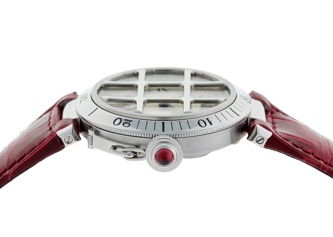 カルティエ - パシャ グリッド 150周年記念モデル | CARTIER | W3102255 | SS シルバー文字盤 自動巻き レザー | 中古
