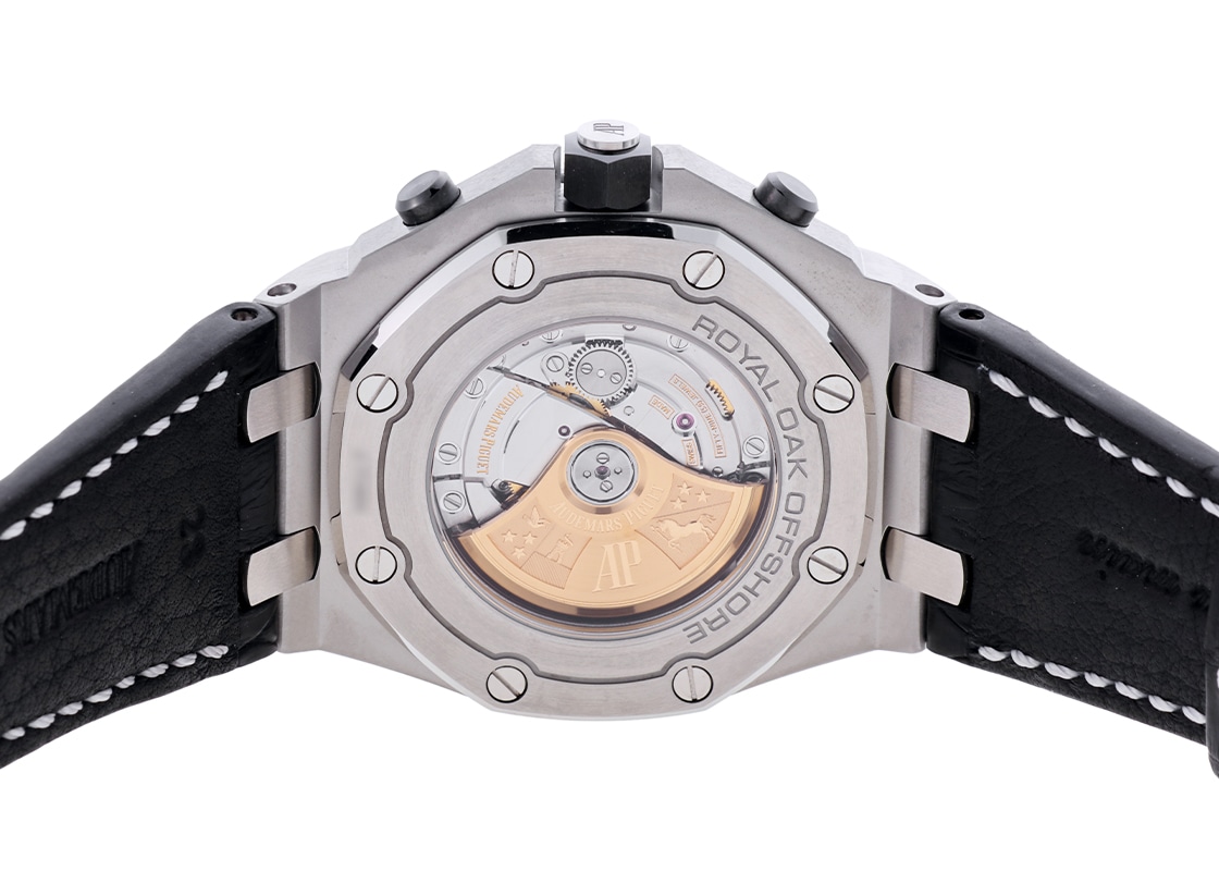 オーデマピゲ - ロイヤルオーク オフショア クロノグラフ | AUDEMARS PIGUET | 26470ST.OO.A028CR.01.A | SS 黒文字盤 自動巻き レザー | 中古