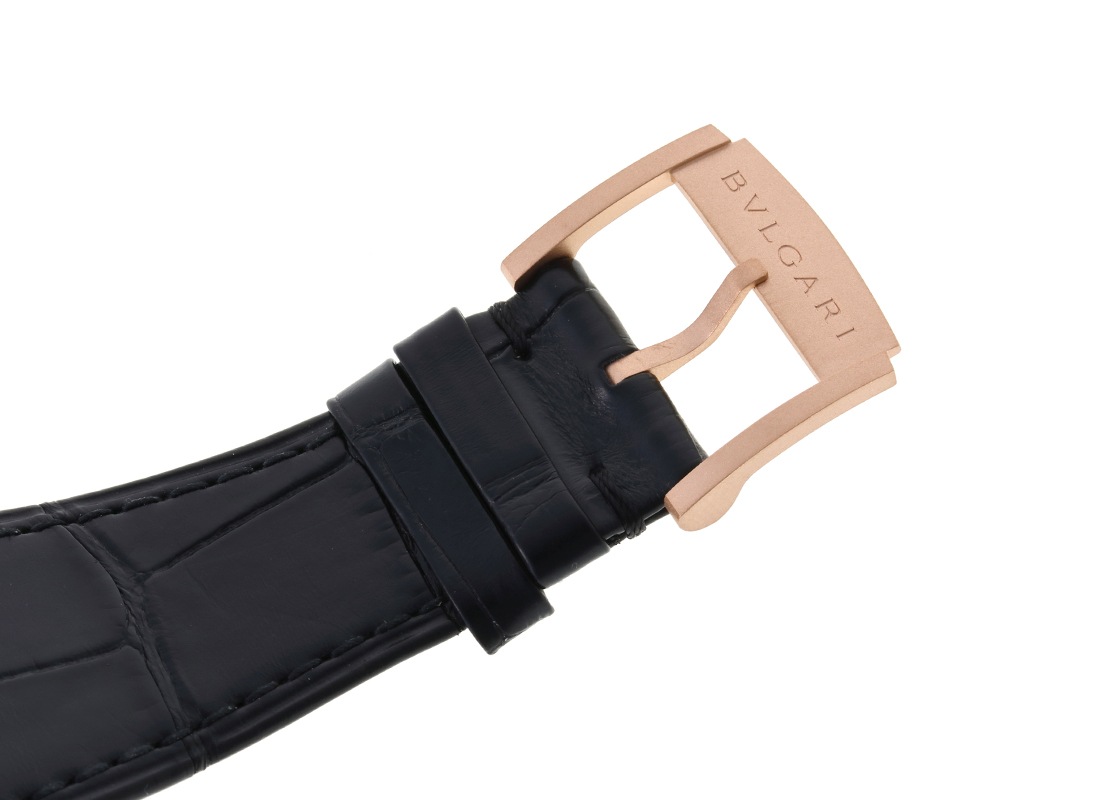 ブルガリ - オクト フィニッシモ | BVLGARI | 102946 | RG スケルトン文字盤 手巻き レザー | 中古