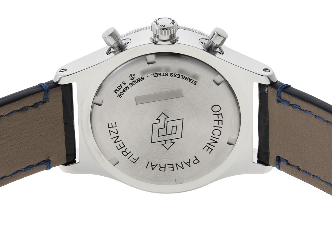 オフィチーネパネライ - マーレ ノストゥルム アッチャイオ 世界限定1000本 | OFFICINE PANERAI | PAM00716 | SS ブルー文字盤 手巻き レザー | 中古