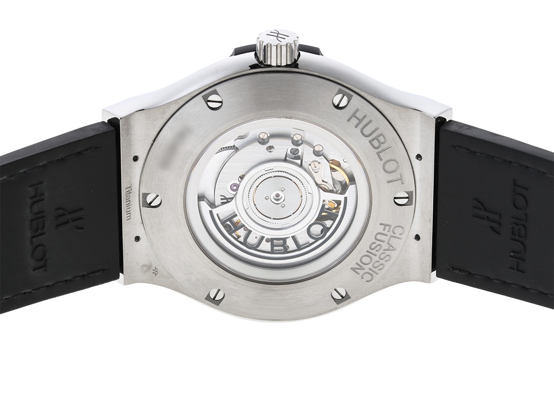 ウブロ - クラシックフュージョン | HUBLOT | 511.NX.8970.LR | TI グリーン文字盤 自動巻き ラバーアリゲーター | 中古