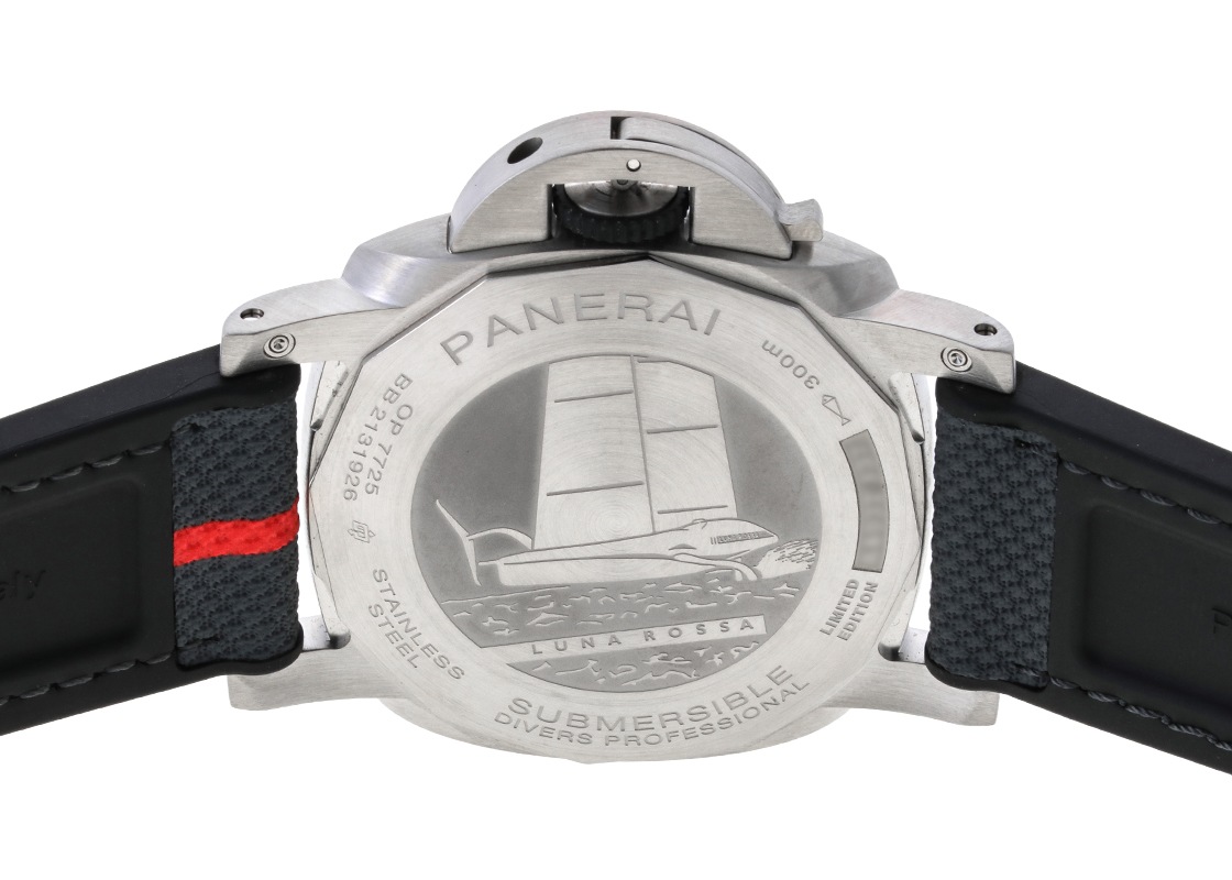 オフィチーネパネライ - サブマーシブル クアランタ クアトロ ルナロッサ | OFFICINE PANERAI | PAM01681 | SS シルバー文字盤 自動巻き ラバー | 中古
