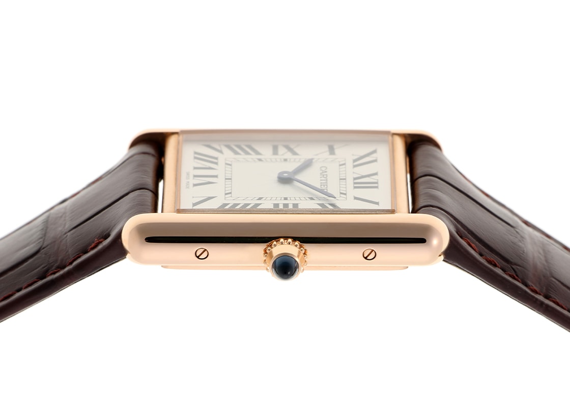カルティエ - タンク ルイ カルティエ LM | CARTIER | WGTA0011 | PG シルバー文字盤 手巻き レザー | 中古
