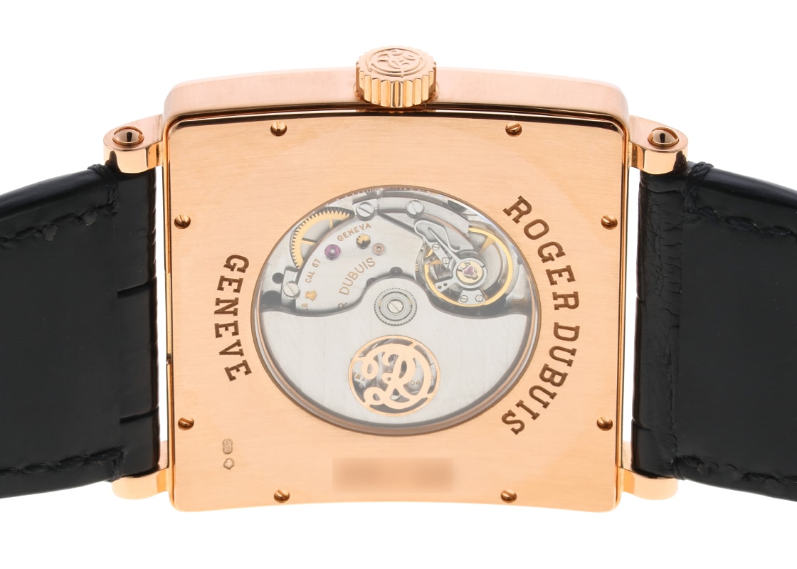 ロジェデュブイ - ゴールデンスクエア | ROGER DUBUIS | G40.57.5 | RG カーボン文字盤 自動巻き レザー | 中古