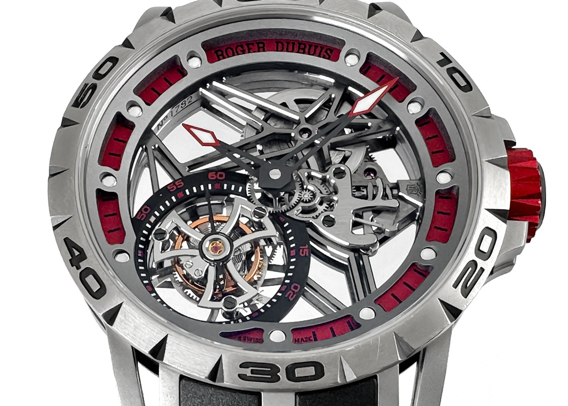 ロジェデュブイ - エクスカリバー スパイダー モノトゥールビヨン 88本限定 | ROGER DUBUIS | DBEX0545 | TI(DLC) スケルトン文字盤 手巻き ラバー | 委託品 | 中古