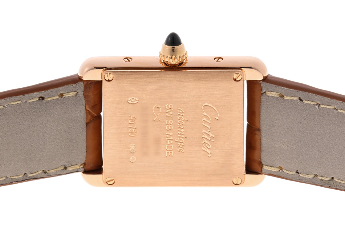 カルティエ - タンクルイ カルティエ SM | CARTIER | WGTA0010 | PG シルバー文字盤 手巻き レザー | 中古