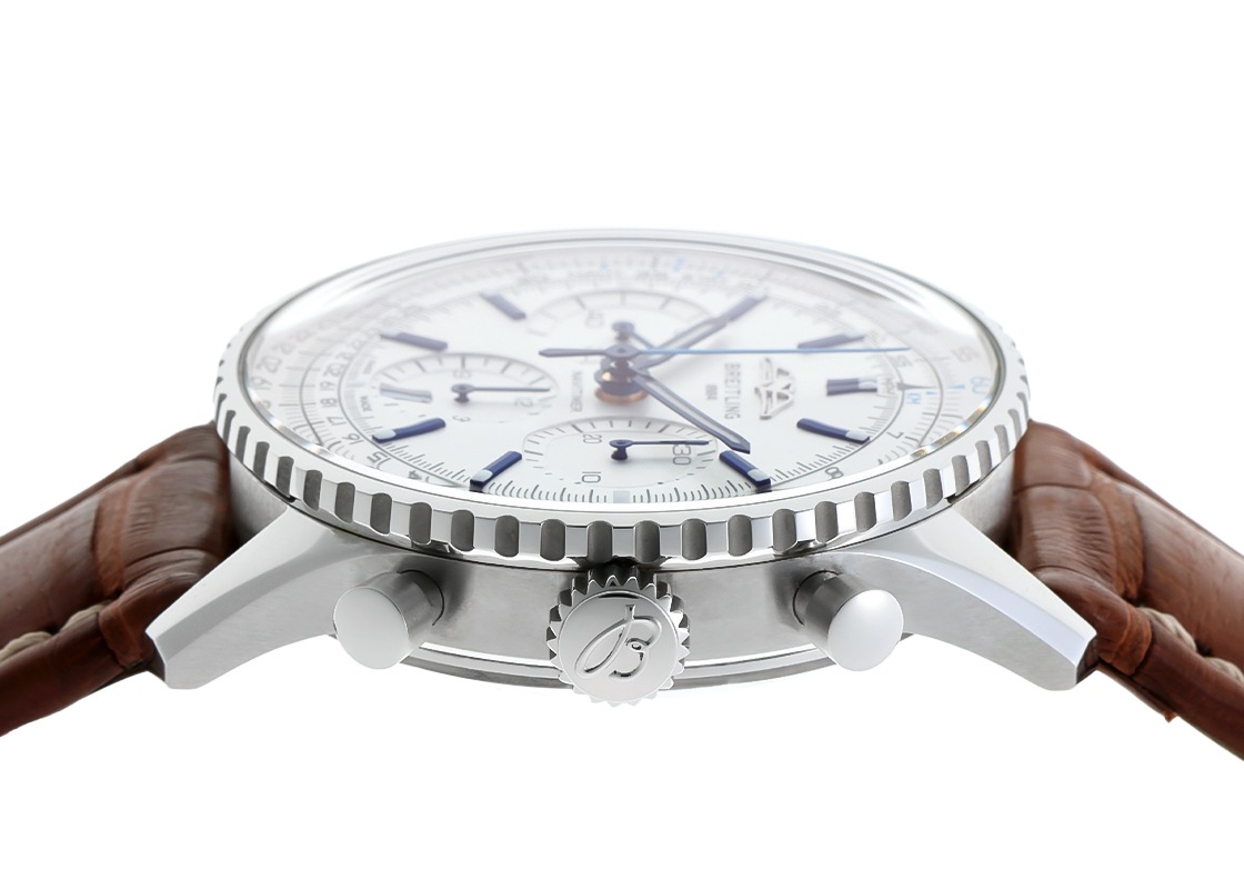 ブライトリング - ナビタイマー B01 クロノグラフ ブティック限定 | BREITLING | AB0139A71G1P1(AB0139) | SS シルバー文字盤 自動巻き レザー | 中古