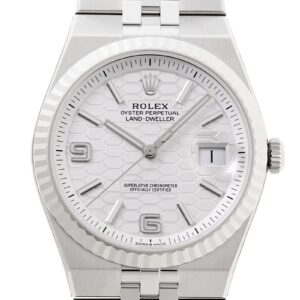 ロレックス - オイスター パーペチュアル ランドドゥエラー | ROLEX | 127334 | WG＆SS 白文字盤 自動巻き ブレスレット