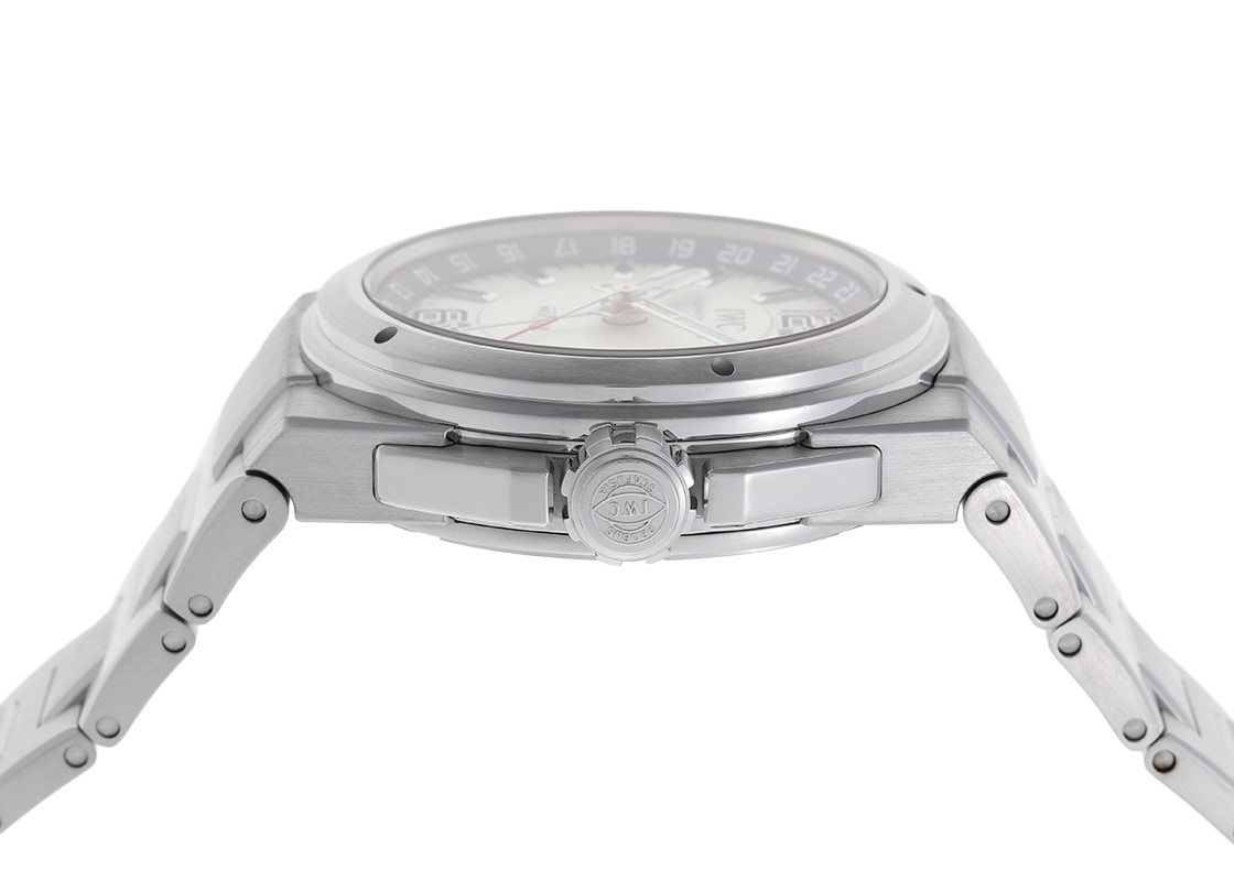 IWC - インヂュニア デュアルタイム | INTERNATIONAL WATCH COMPANY | IW324404| SS 白文字盤 自動巻き ブレスレット | 中古