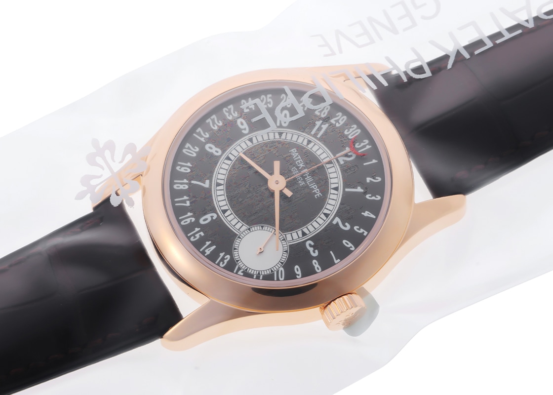 パテックフィリップ - カラトラバ | PATEK PHILIPPE | 6000R-001 | RG ブラウン文字盤 自動巻き レザー | 中古