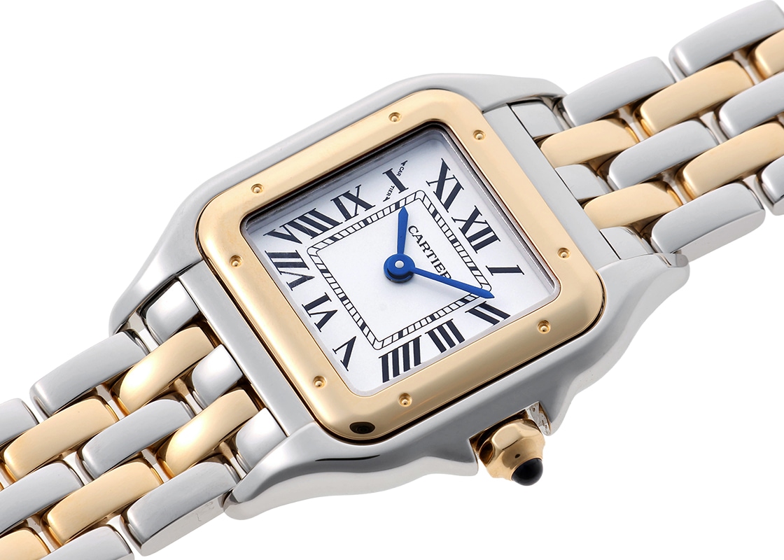 カルティエ - パンテール ドゥ カルティエ SM | CARTIER | W2PN0018 | YG/SS シルバー文字盤 クォーツ ブレスレット