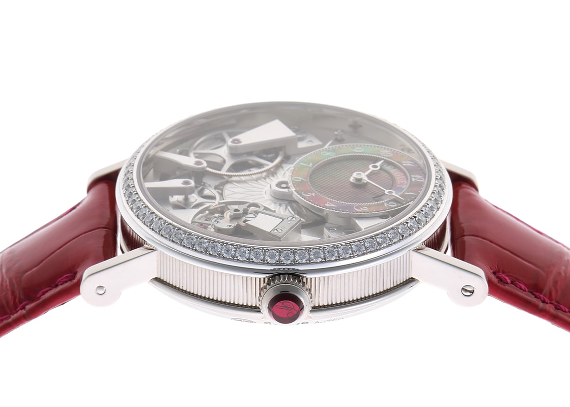 ブレゲ - トラディション ベゼルダイヤ | BREGUET | 7038BB/1T/9V6/D00D | WG ブラックシェル文字盤 自動巻き レザー | 中古