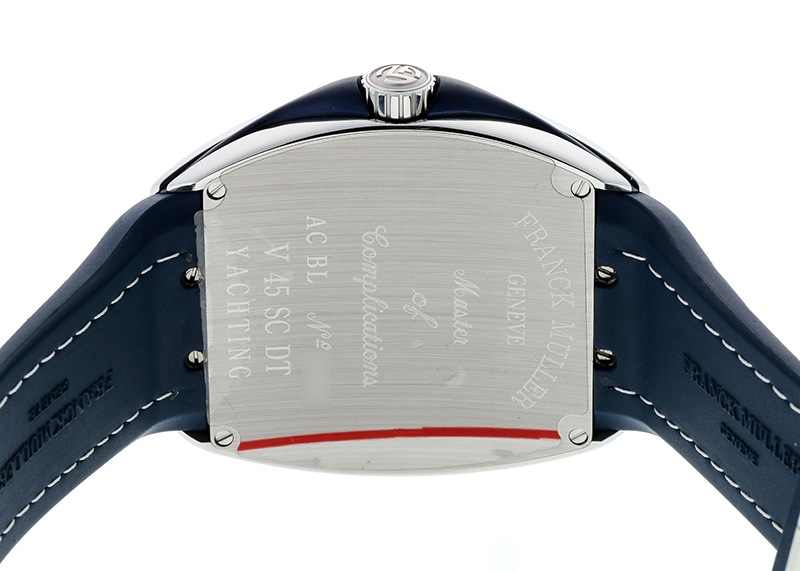 フランクミュラー - ヴァンガード ヨッティング | FRANCK MULLER | V45SCDT YACHTING | SS ブルー文字盤 自動巻き ラバーアリゲーター