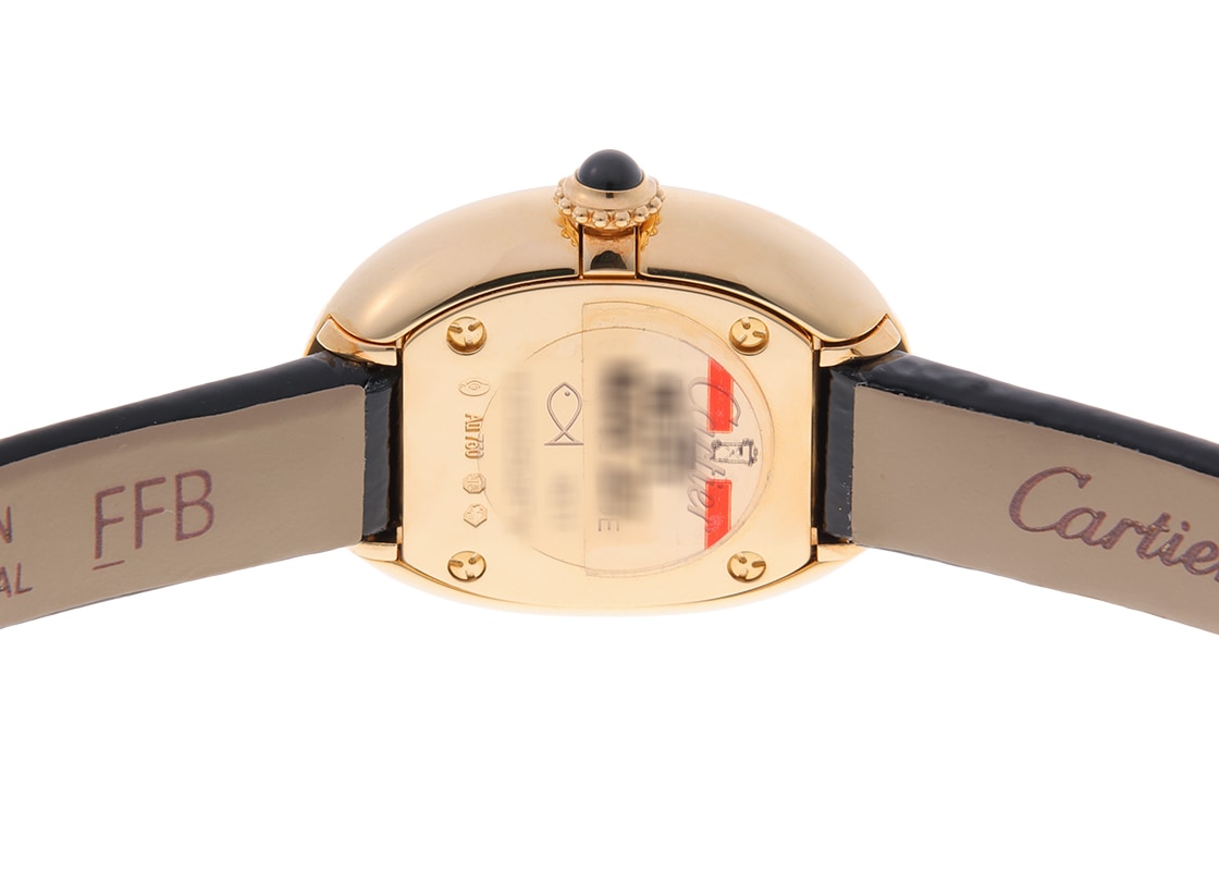 カルティエ - ミニ ベニュワール | CARTIER | WGBA0041 | YG シルバー文字盤 クォーツ レザー