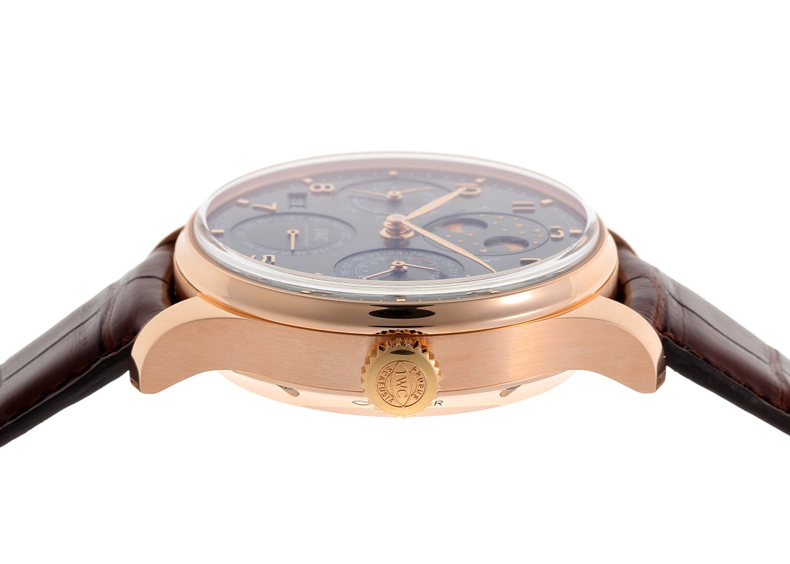 IWC - ポルトギーゼ パーペチュアルカレンダー | INTERNATIONAL WATCH COMPANY | IW503404 | RG グレー文字盤 自動巻き レザー | 中古
