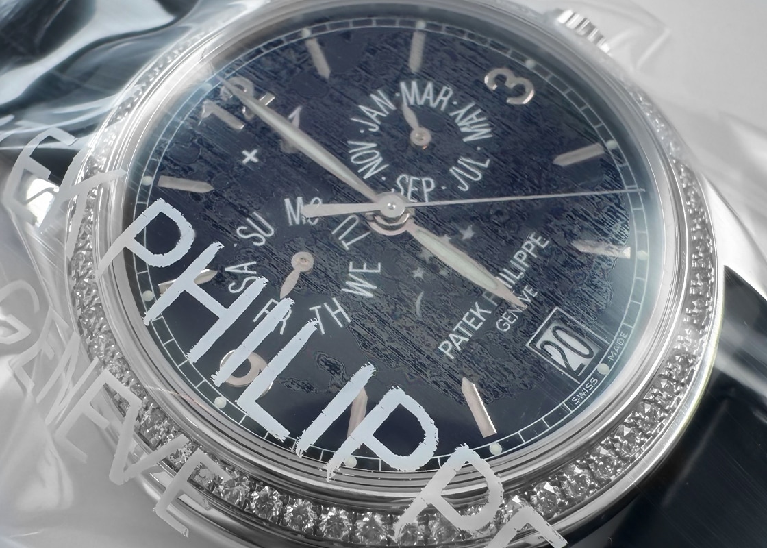 パテックフィリップ - アニュアルカレンダー | PATEK PHILIPPE | 5147G-001 | WG ネイビー文字盤 自動巻き レザー | 中古