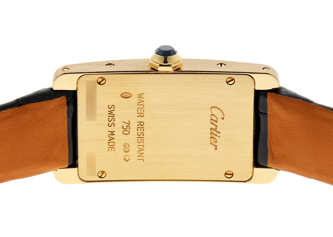 カルティエ - タンクアメリカン SM | CARTIER | W2601556 | YG シルバー文字盤 クォーツ レザー | 中古