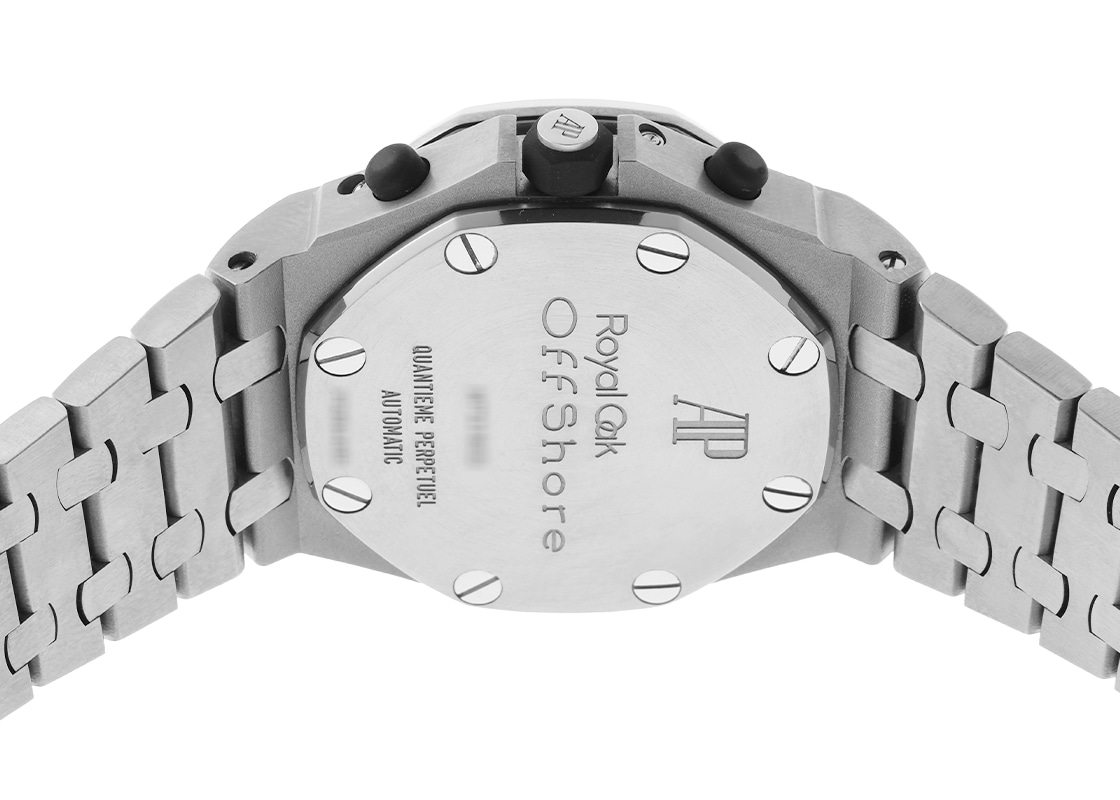 オーデマピゲ - ロイヤルオーク オフショア パーペチュアルカレンダー クロノグラフ | AUDEMARS PIGUET | 25854TI.OO.1150TI.01 | TI 白文字盤 自動巻き ブレスレット | 委託品 | 中古