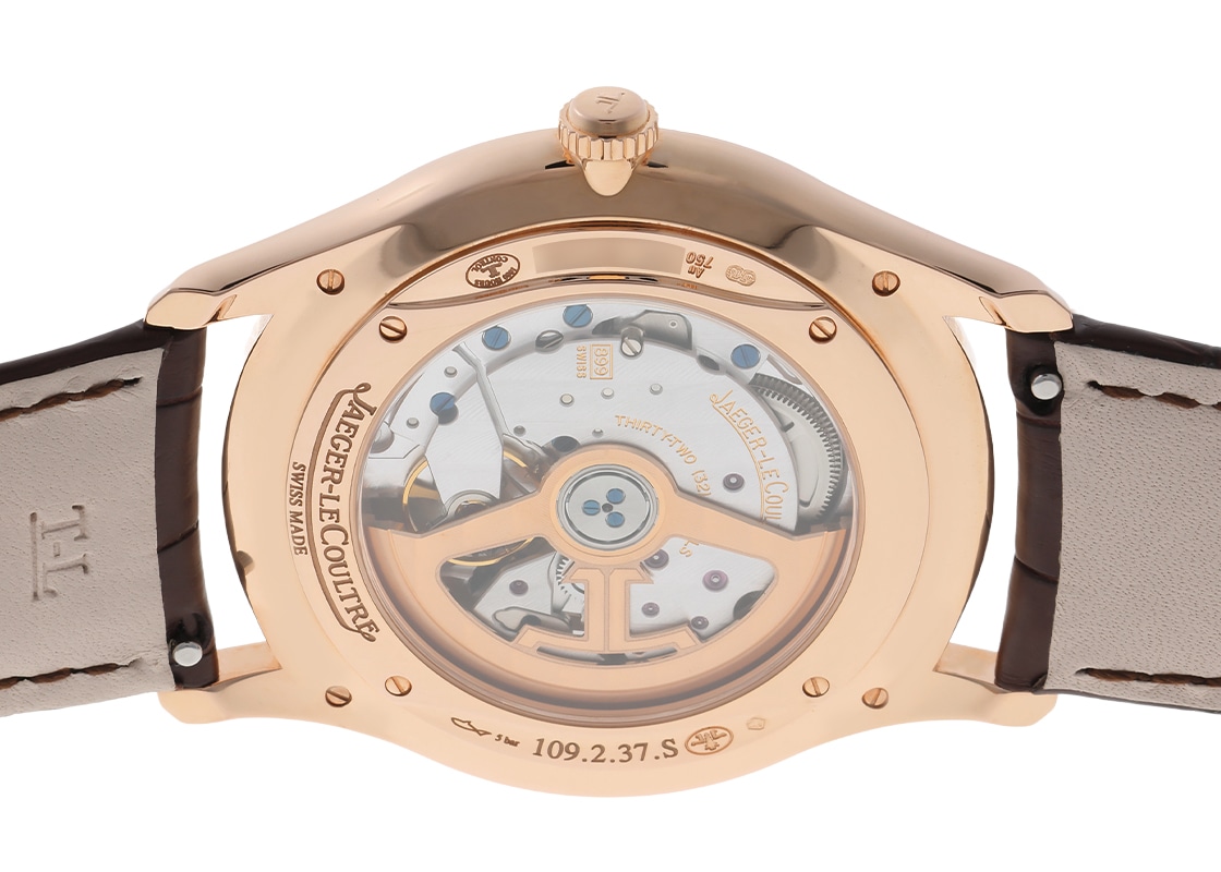 ジャガールクルト - マスターウルトラスリム デイト | JAEGER LECOULTRE | Q1232510 | PG アイボリー文字盤 自動巻き レザー | 委託品 | 中古