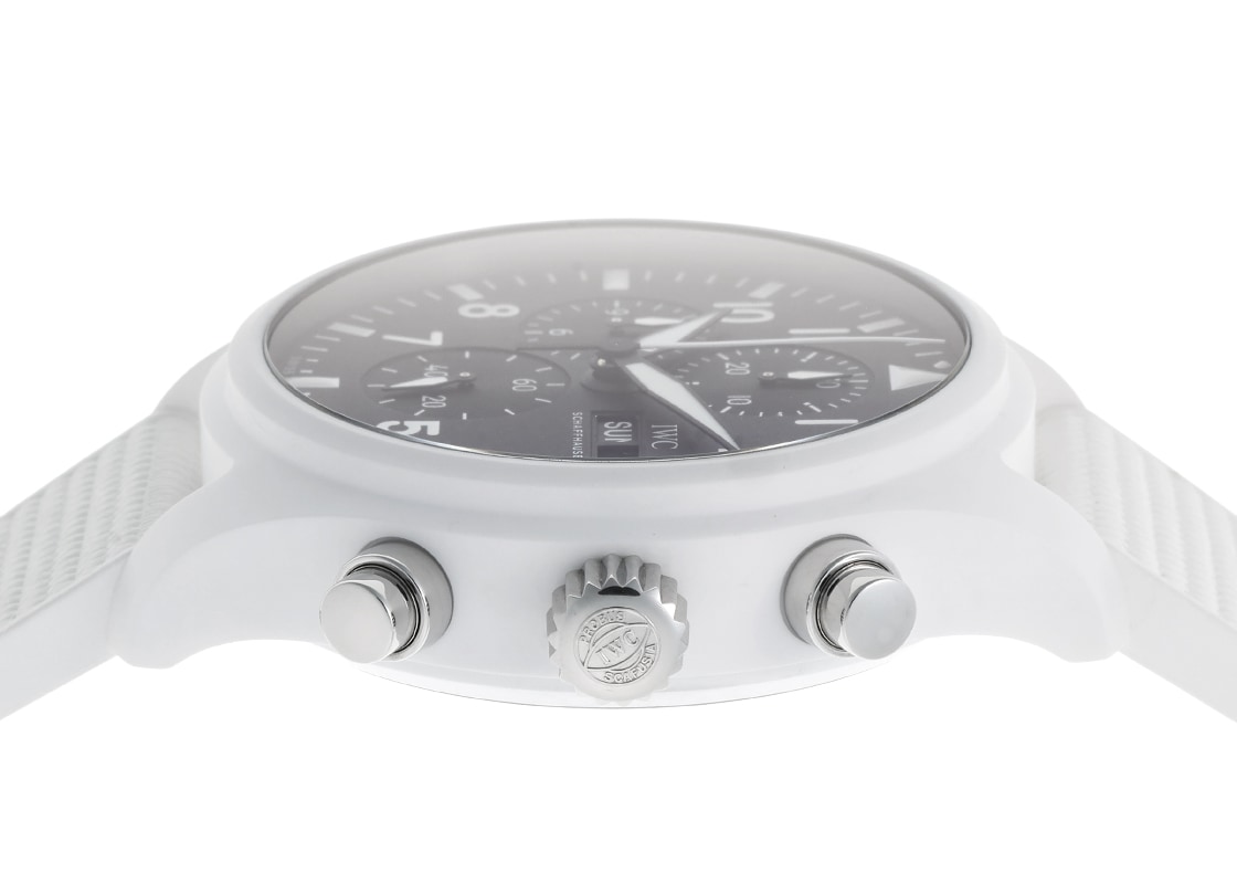 IWC - パイロットウォッチ クロノグラフ トップガン レイク・タホ | INTERNATIONAL WATCH COMPANY | IW389105 | CE 黒文字盤 自動巻き ラバー | 中古