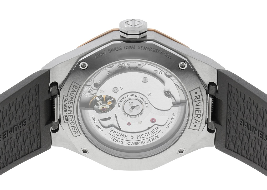 ボーム&メルシェ - リビエラ ボーマティック | BAUME&MERCIER | M0A10720 | TI&SS スケルトン文字盤 自動巻き ラバー | 未使用品