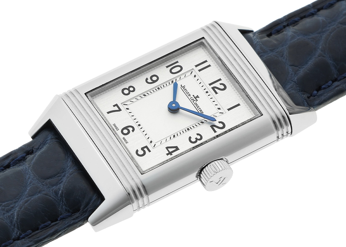 ジャガールクルト - レベルソ クラシック スモール | JAEGER LECOULTRE | Q2618540(221.8.47) | SS シルバー文字盤 クォーツ レザー | 中古