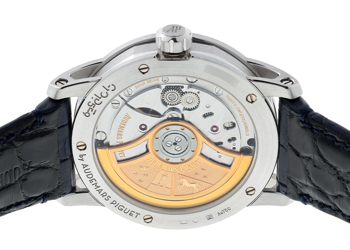 オーデマピゲ - CODE11.59 バイ オーデマピゲ オートマティック | AUDEMARS PIGUET | 15210BC.OO.A321CR.01 | WG ブルー文字盤 自動巻き レザー | 委託品 | 中古