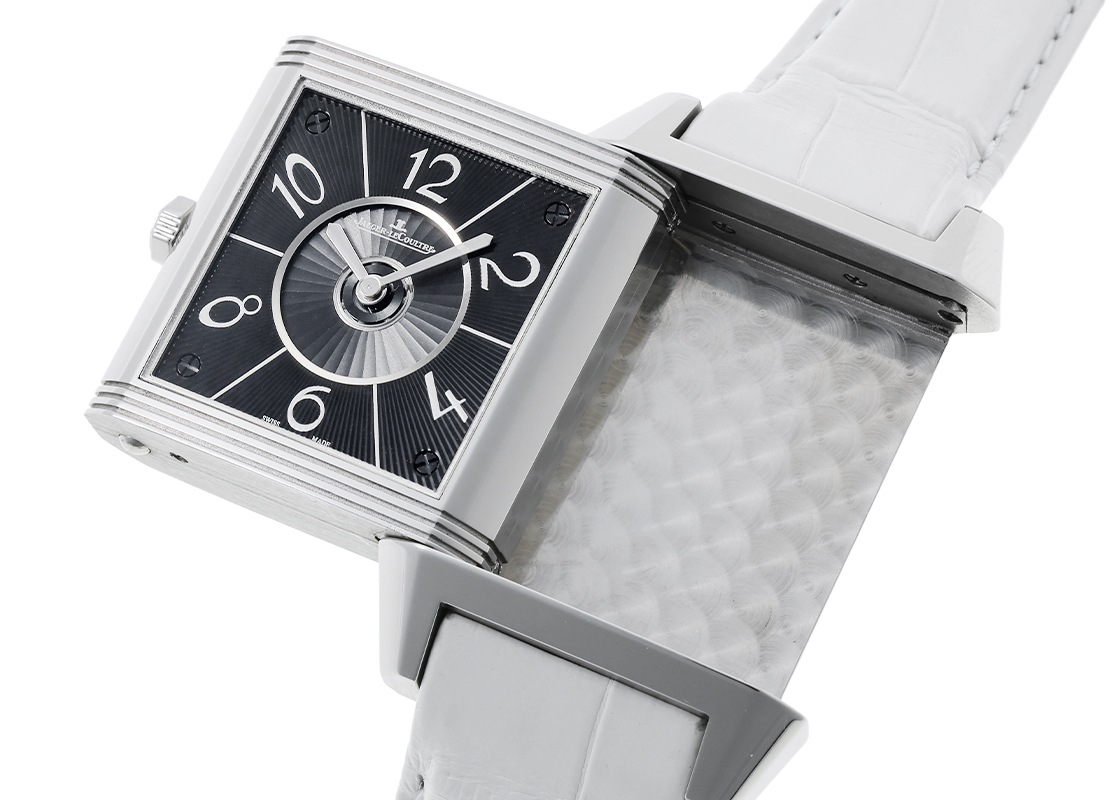 ジャガールクルト - レベルソ スクアドラ デュエット | JAEGER-LECOULTRE | Q7058420 | SS シルバー/黒文字盤 自動巻き レザー | 中古