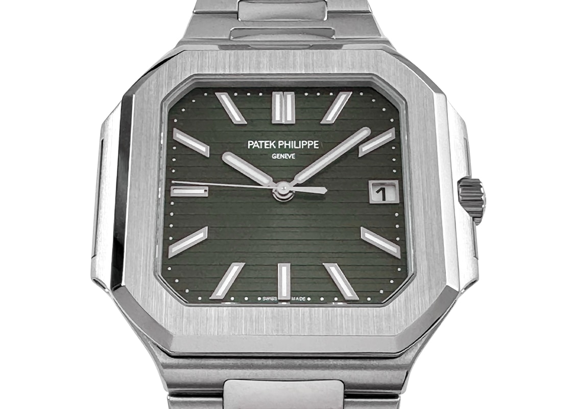 パテックフィリップ - キュビタス | PATEK PHILIPPE | 5821/1A-001 | SS オリーブグリーン文字盤 自動巻き ブレスレット | 中古