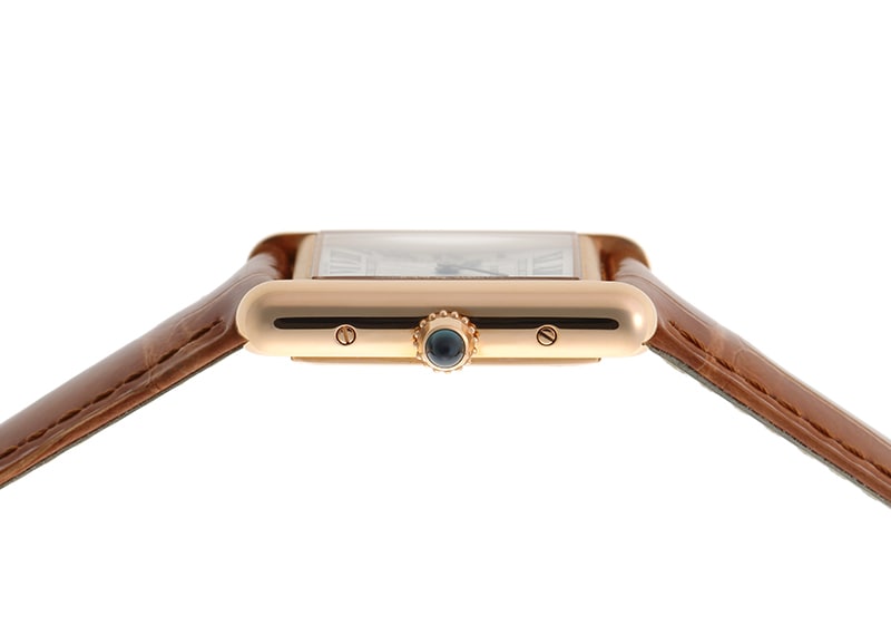 カルティエ - タンク ルイ カルティエ SM | CARTIER | WGTA0010 | PG シルバー文字盤 手巻き レザー