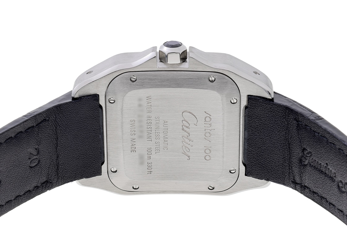 カルティエ - サントス 100 MM | CARTIER | W20106X8 | SS シルバー文字盤 自動巻き レザー | 中古